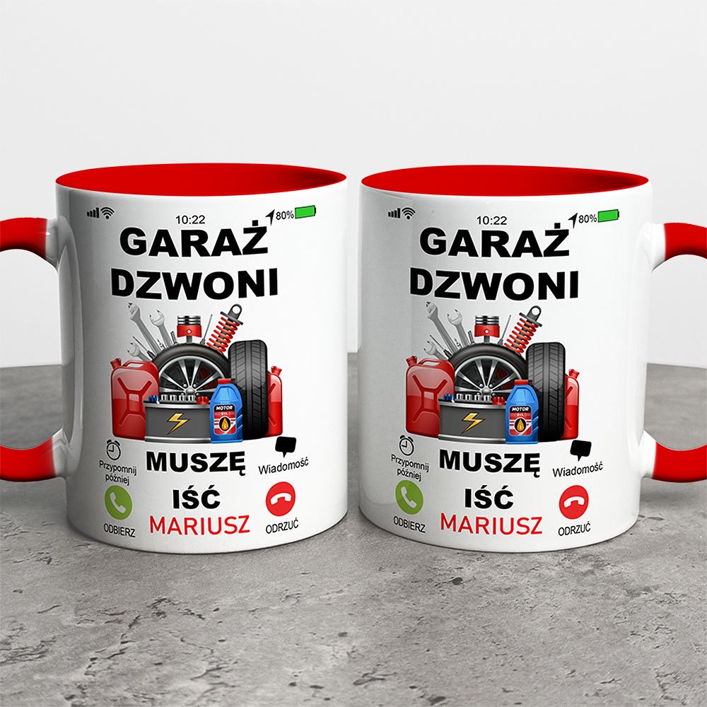 Kubek Garaż Dzwoni Muszę Iść