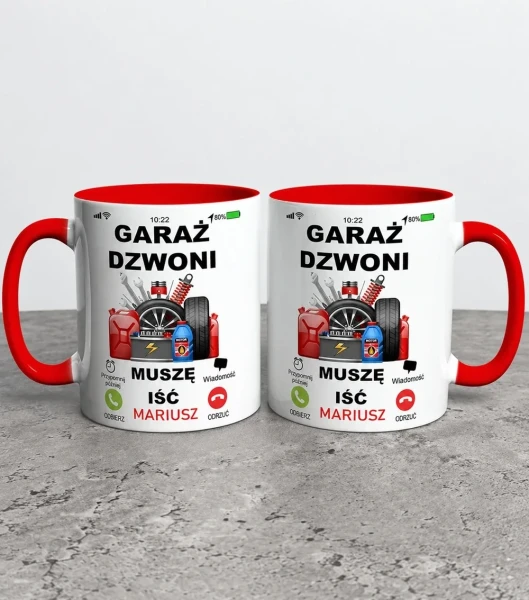 Kubek Garaż Dzwoni Muszę Iść – miniatura 1000 × 1134