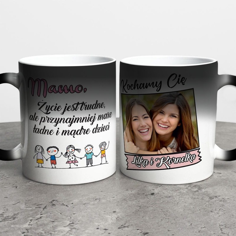 Kubek Na Dzień Mamy Ze Zdjęciem i Imieniem
