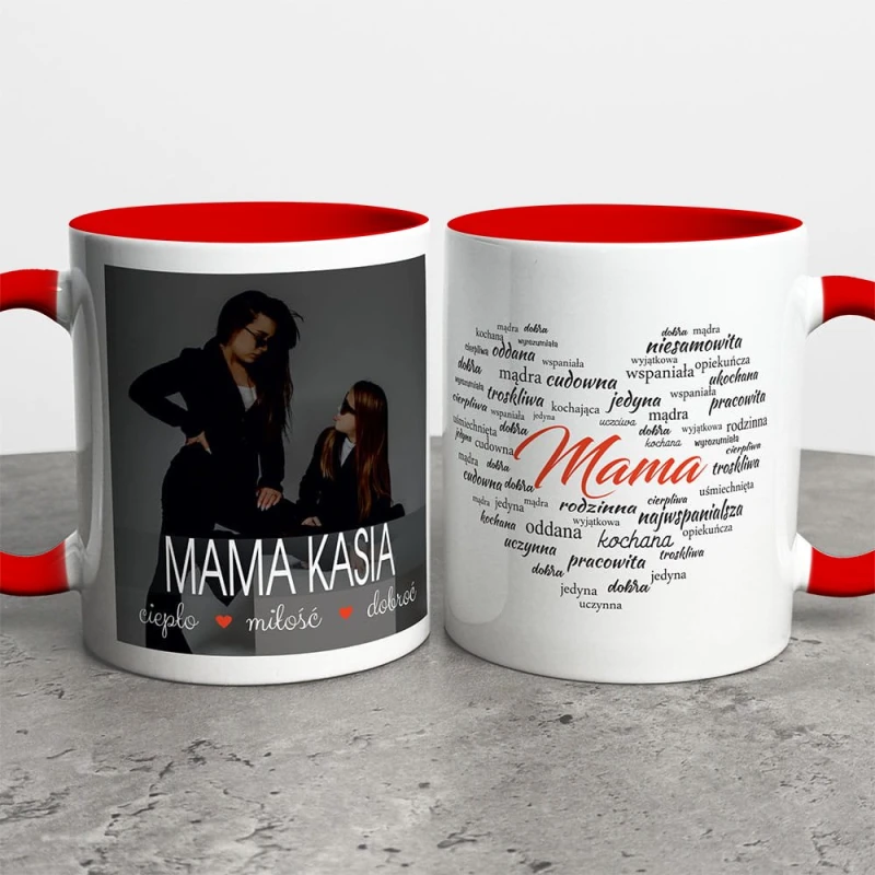 Kubek Na Dzień Mamy Ze Zdjęciem i Imieniem
