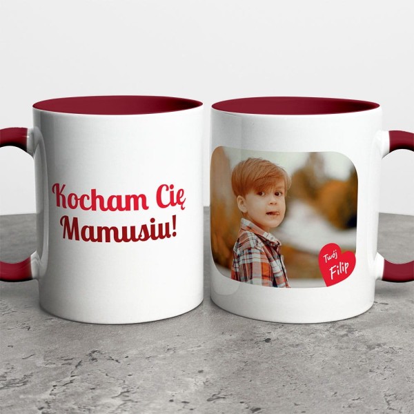 Kubek Na Dzień Mamy Ze Zdjęciem i Imieniem