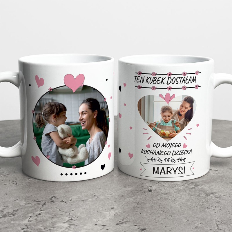 Kubek Na Dzień Mamy Ze Zdjęciem i Imieniem