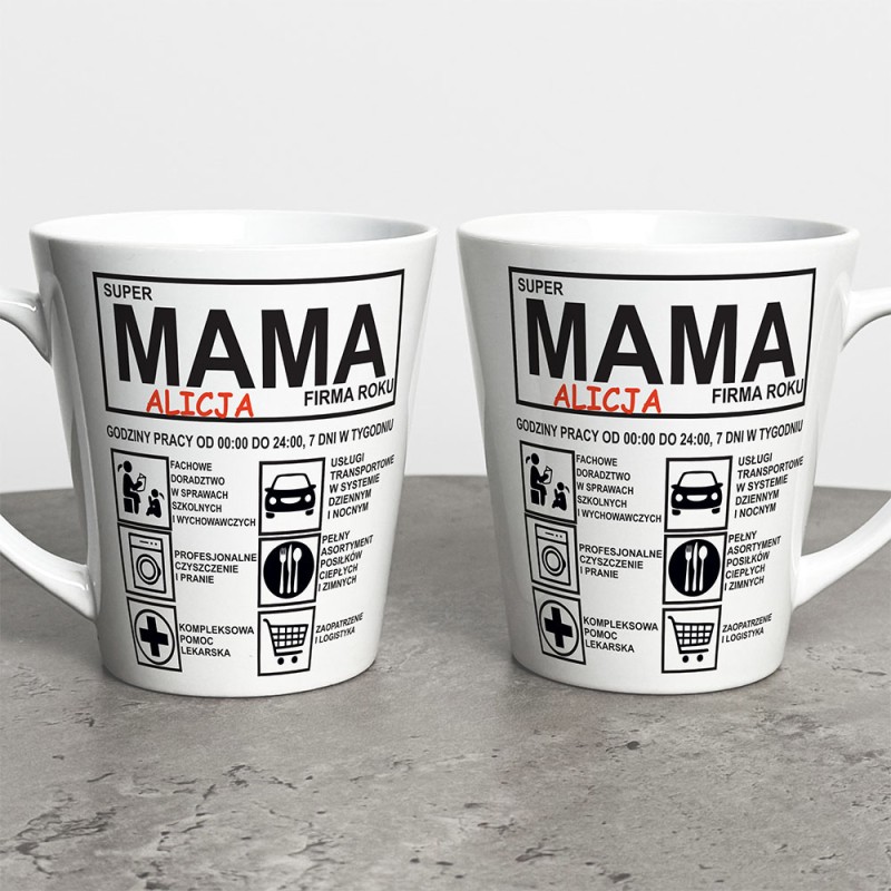 Kubek Latte Na Dzień Mamy Z Imieniem