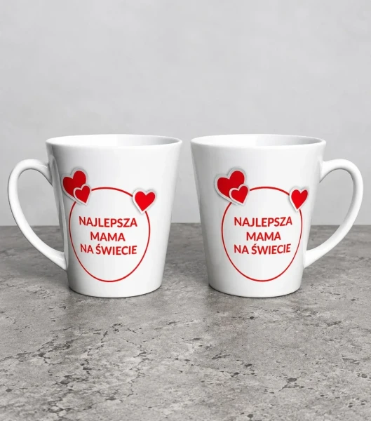 Kubek Latte Serduszka Najlepsza Mama Na Świecie – miniatura 1000 × 1134