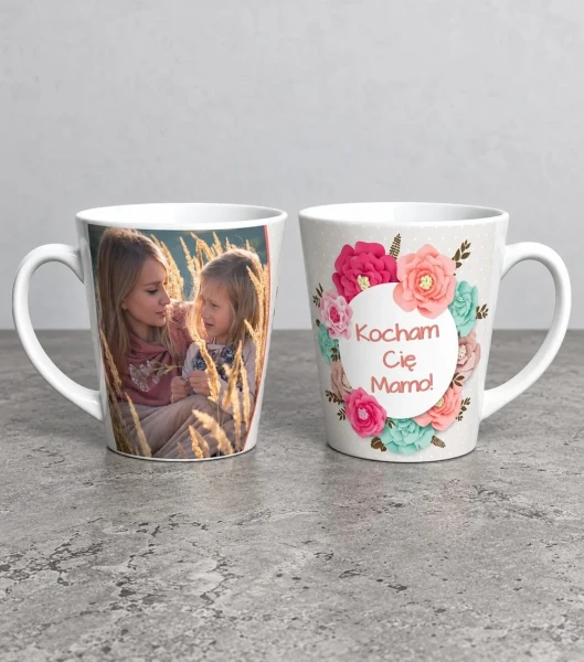 Kubek Latte Kwiaty Kocham Cię Mamo – miniatura 1000 × 1134