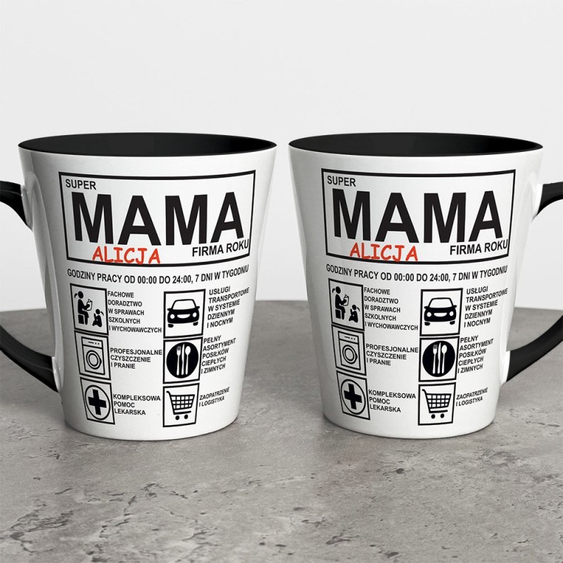 Kubek Latte Na Dzień Mamy Z Imieniem