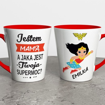 Kubek Latte Jestem Mamą Supermoc