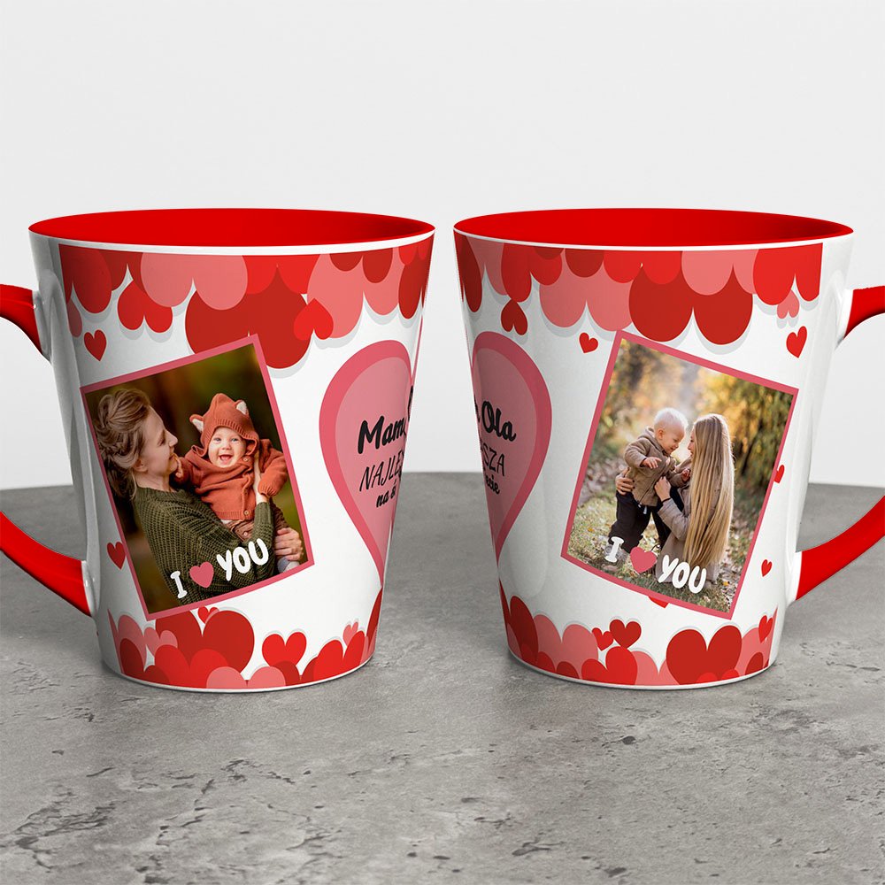 Kubek Latte Na Dzień Mamy Ze Zdjęciami I Imieniem