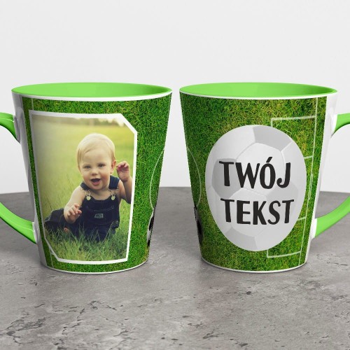 Foto Kubek Latte Ze Zdjęciem i Napisem