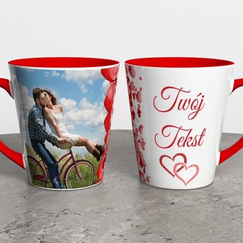 Foto Kubek Latte Ze Zdjęciem i Napisem