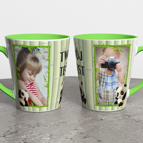 Foto Kubek Latte Ze Zdjęciem i Napisem