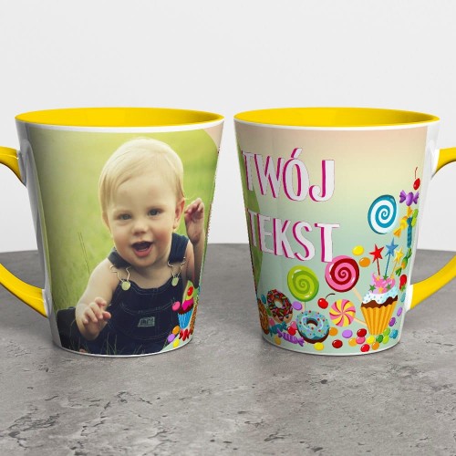 Foto Kubek Latte Ze Zdjęciem i Napisem KBLZD9