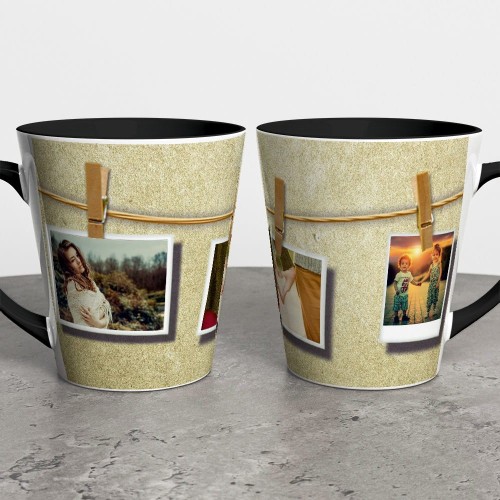 Foto Kubek Latte Ze Zdjęciem