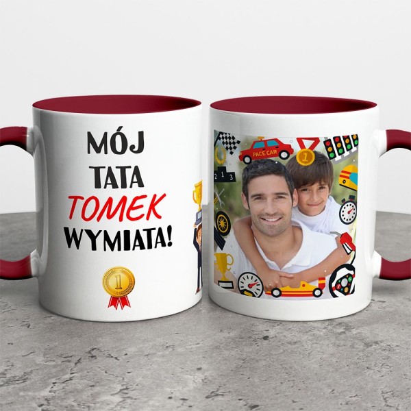 Kubek Na Dzień Taty Ze Zdjęciem I Imieniem
