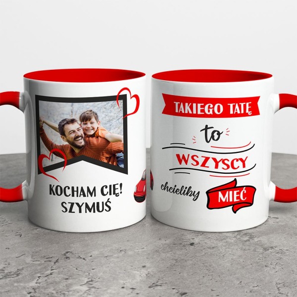 Kubek Na Dzień Taty Ze Zdjęciem I Imieniem