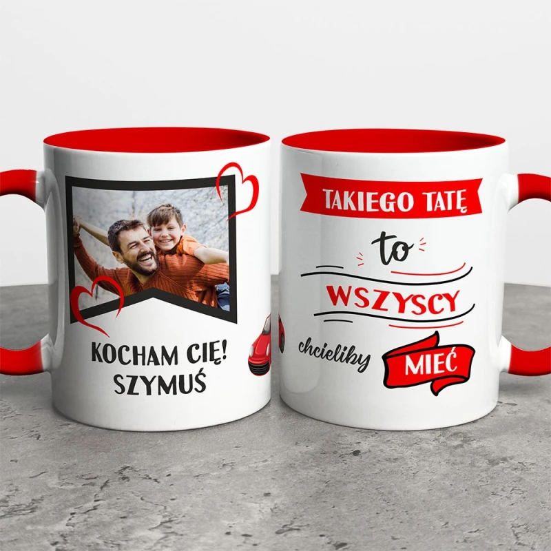 Kubek Na Dzień Taty Ze Zdjęciem I Imieniem