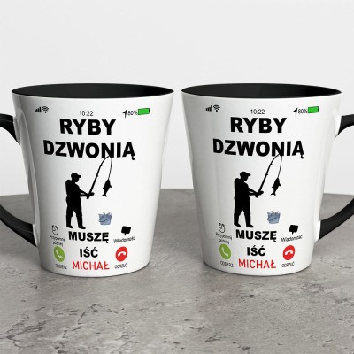 Kubek Latte Dla Taty Ryby Dzwonią