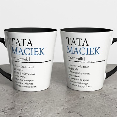 Kubek Latte Na Dzień Taty Z Imieniem
