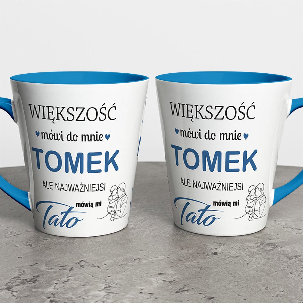Kubek Latte Na Dzień Taty Z Imieniem