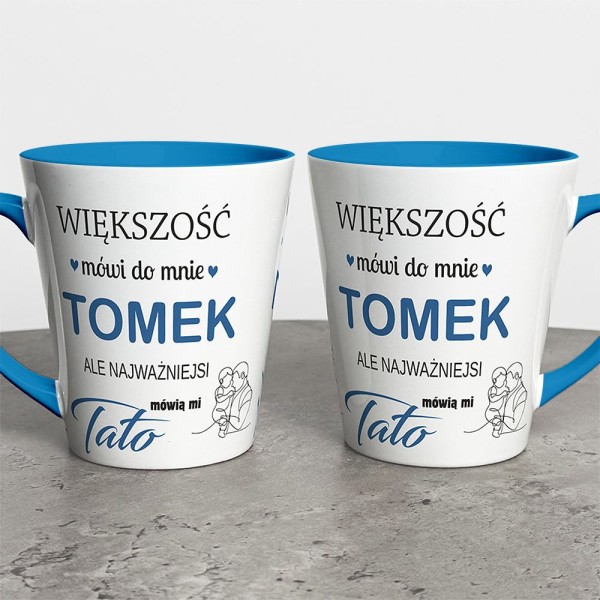 Kubek Latte Na Dzień Taty Z Imieniem