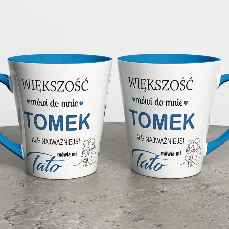 Kubek Latte Na Dzień Taty Z Imieniem