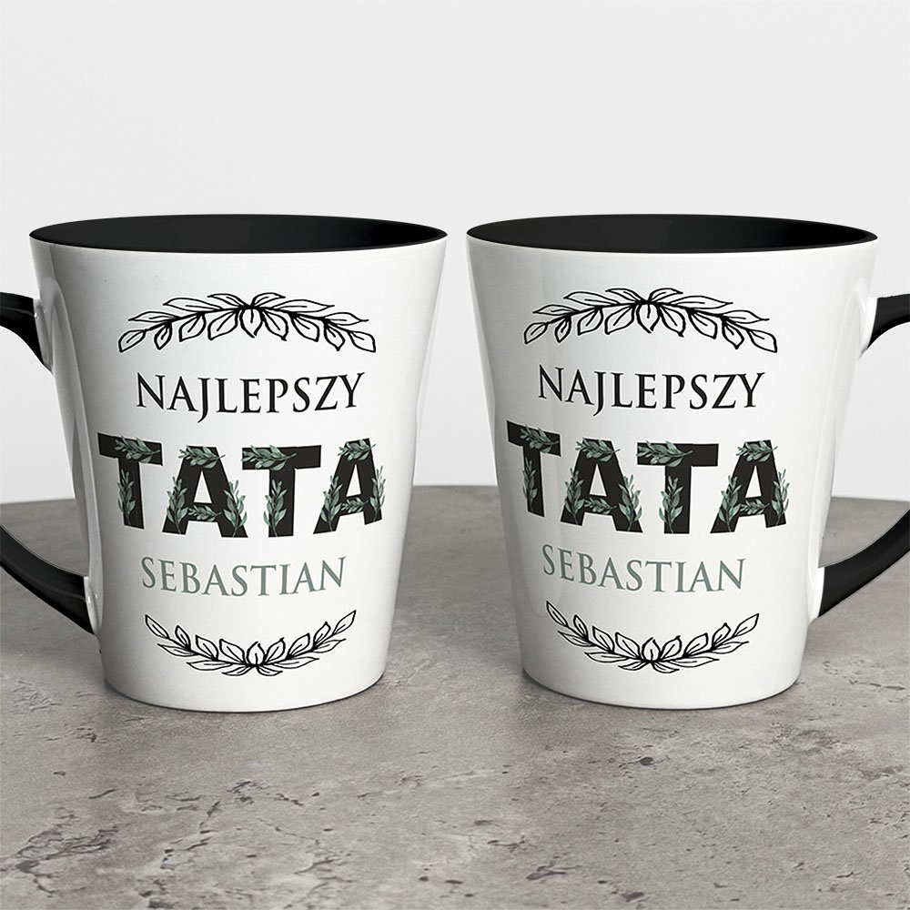Kubek Latte Na Dzień Taty Z Imieniem