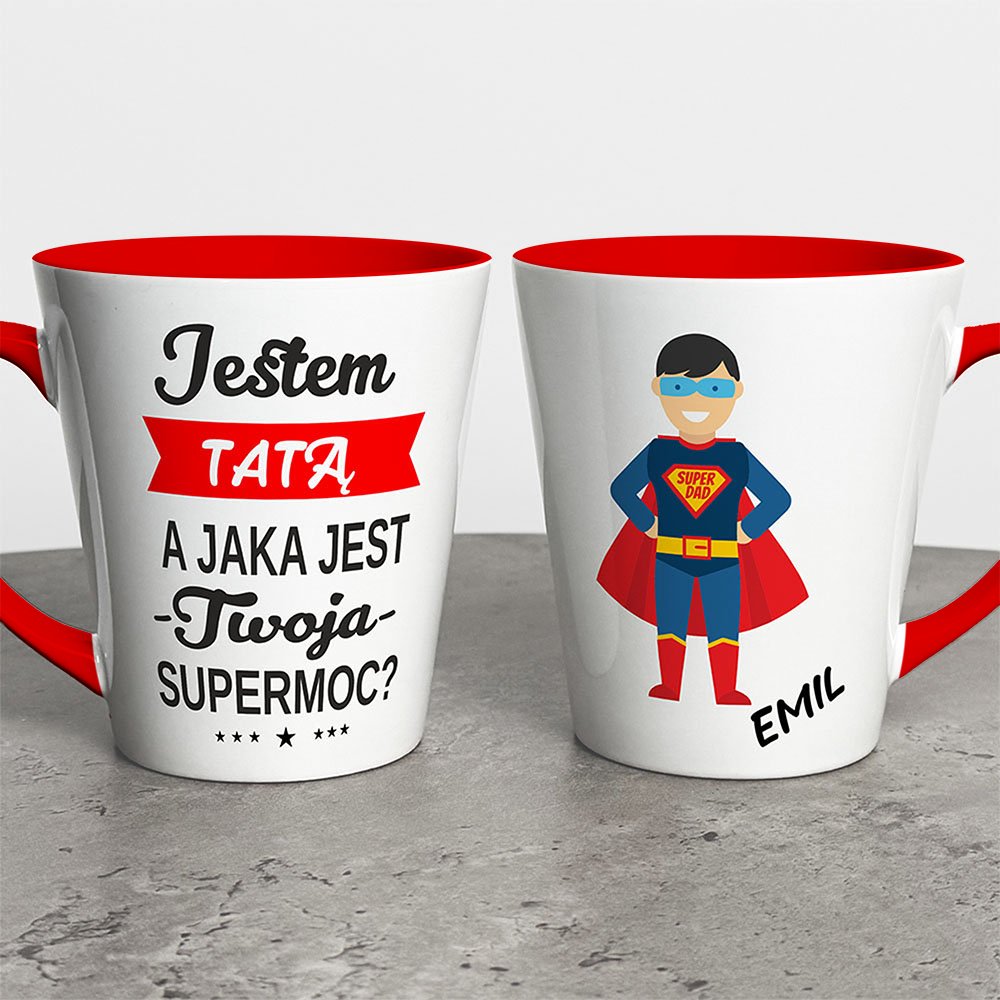 Kubek Latte Na Dzień Taty Z Imieniem