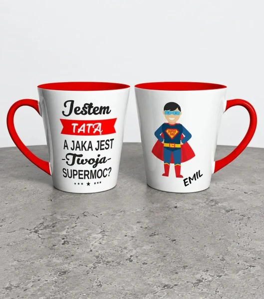 Kubek Latte Jestem Tatą a Jaka Jest Twoja SuperMoc? – miniatura 1000 × 1134