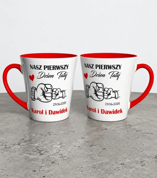 Kubek Latte Nasz Pierwszy Dzień Taty – miniatura 1000 × 1134