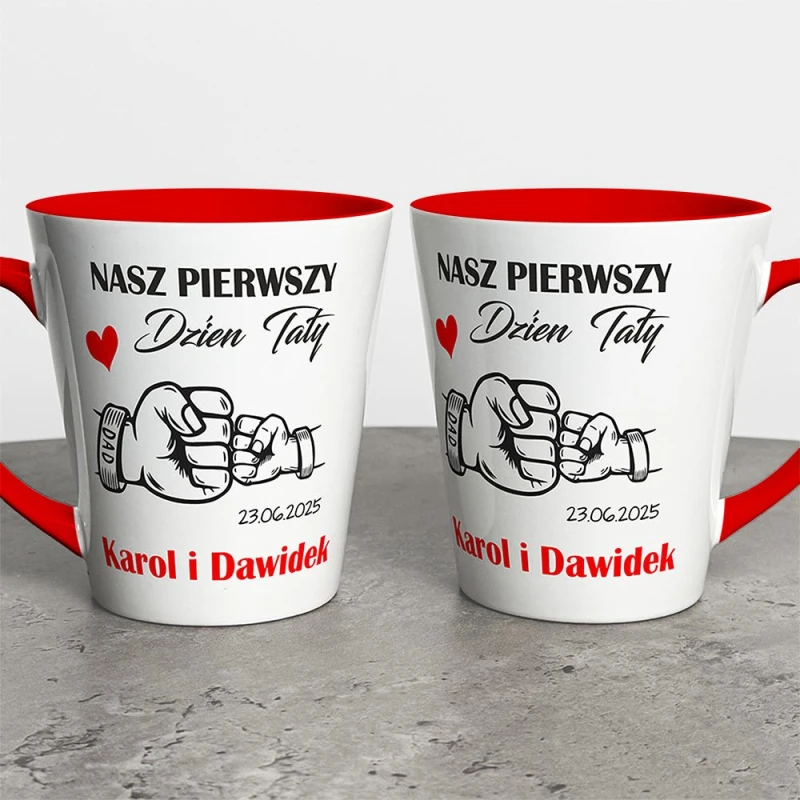 Kubek Latte Na Dzień Taty Z Imionami