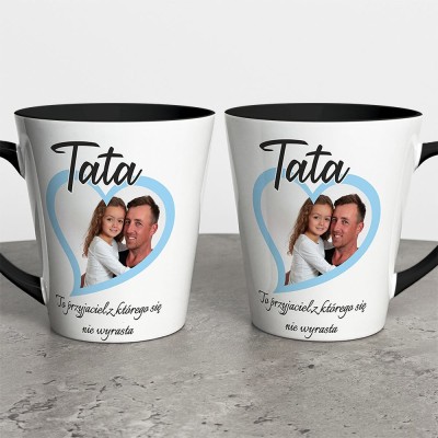 Kubek Latte Tata To Przyjaciel z Którego Się Nie Wyrasta