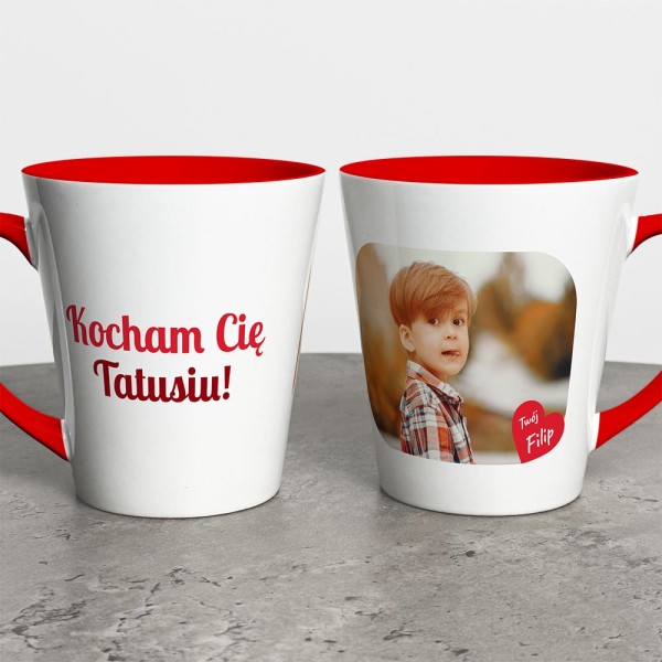 Kubek Latte Na Dzień Taty Ze Zdjęciem I Imieniem