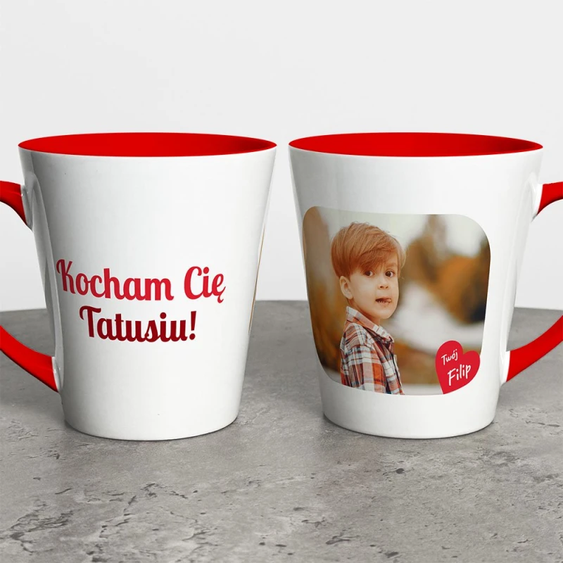 Kubek Latte Na Dzień Taty Ze Zdjęciem I Imieniem
