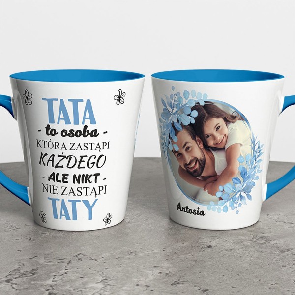 Kubek Latte Na Dzień Taty Ze Zdjęciem I Imieniem