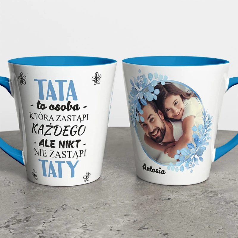Kubek Latte Na Dzień Taty Ze Zdjęciem I Imieniem