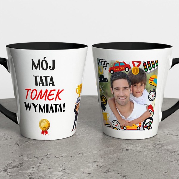 Kubek Latte Na Dzień Taty Ze Zdjęciem I Imieniem