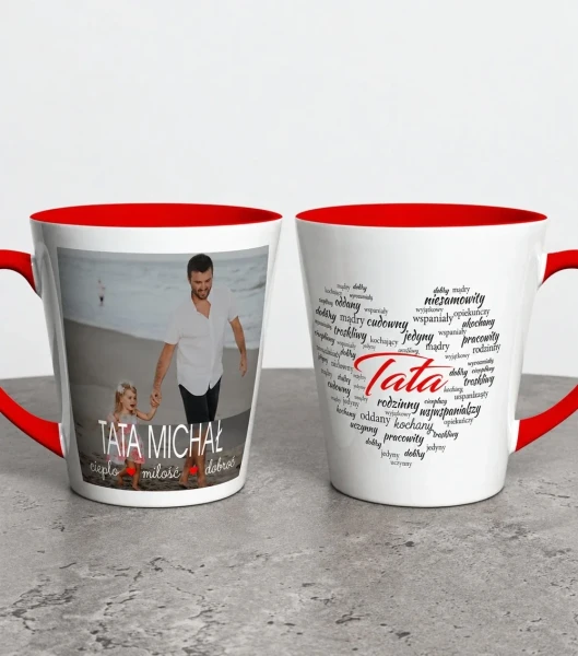 Kubek Latte  Na Dzień Taty  Ze Zdjęciem I Dedykacją – miniatura 1000 × 1134
