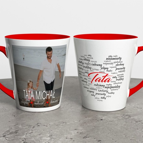 Kubek Latte Na Dzień Taty Ze Zdjęciem I Imieniem