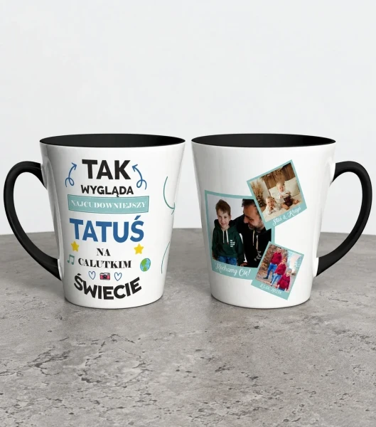 Kubek Latte Na Dzień Taty  Ze Zdjęciami I Dedykacją – miniatura 1000 × 1134