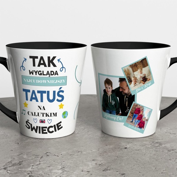 Kubek Latte Na Dzień Taty Ze Zdjęciami I Imieniem