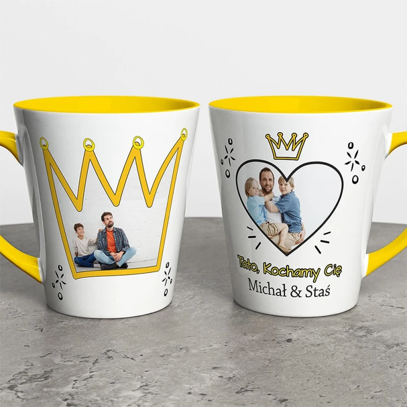 Kubek Latte Na Dzień Taty Ze Zdjęciami I Imieniem