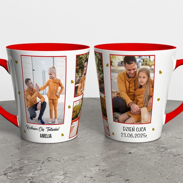Kubek Latte Na Dzień Taty Ze Zdjęciami I Imieniem