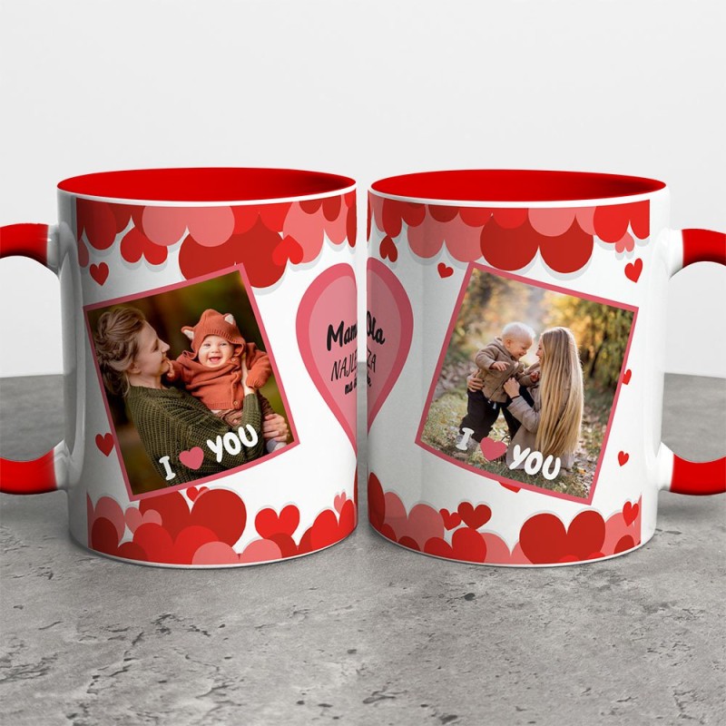 Kubek Na Dzień Mamy Ze Zdjęciami i Imieniem