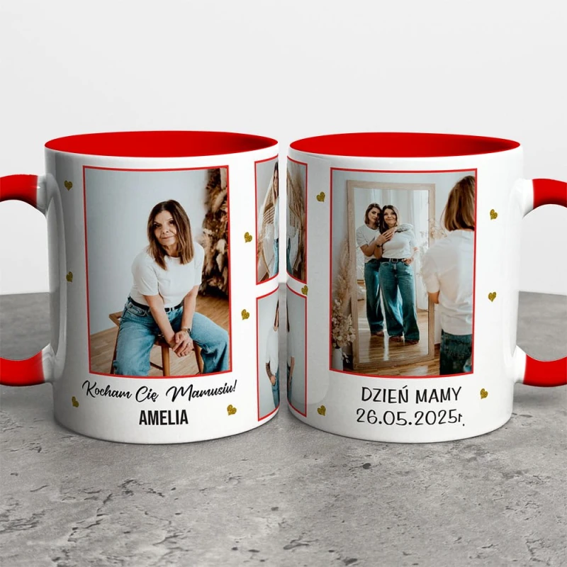Kubek Na Dzień Mamy Ze Zdjęciami i Imieniem