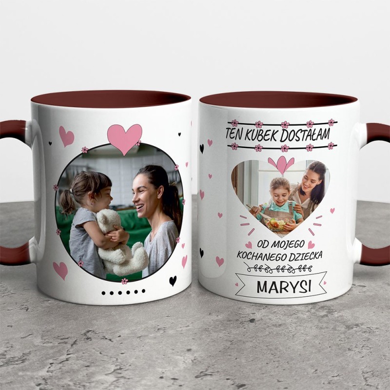 Kubek Na Dzień Mamy Ze Zdjęciem i Imieniem