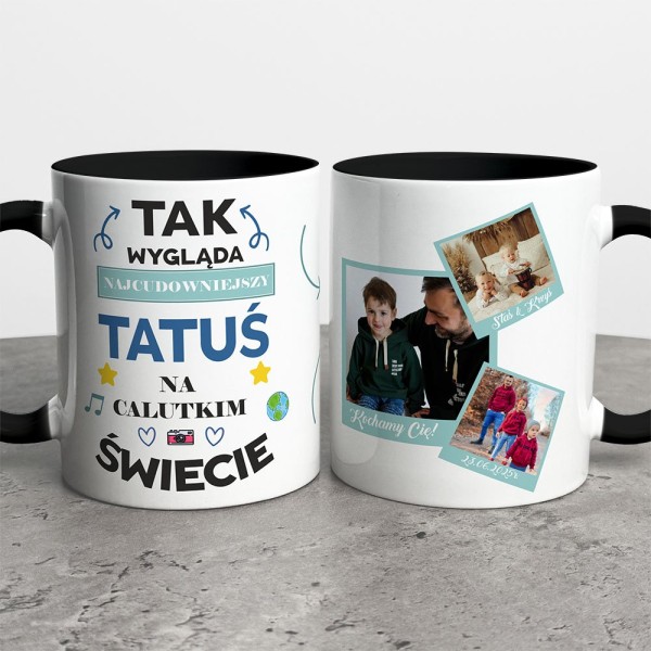 Kubek Na Dzień Taty Ze Zdjęciami I Imieniem