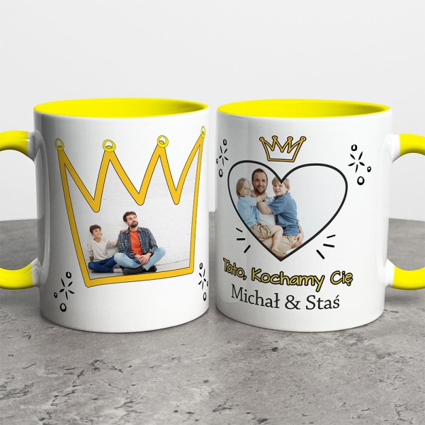 Kubek Na Dzień Taty Ze Zdjęciami I Imieniem