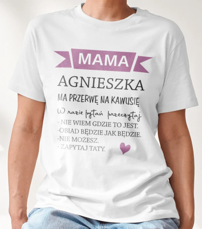 Koszulka Na Dzień Mamy Z Imieniem