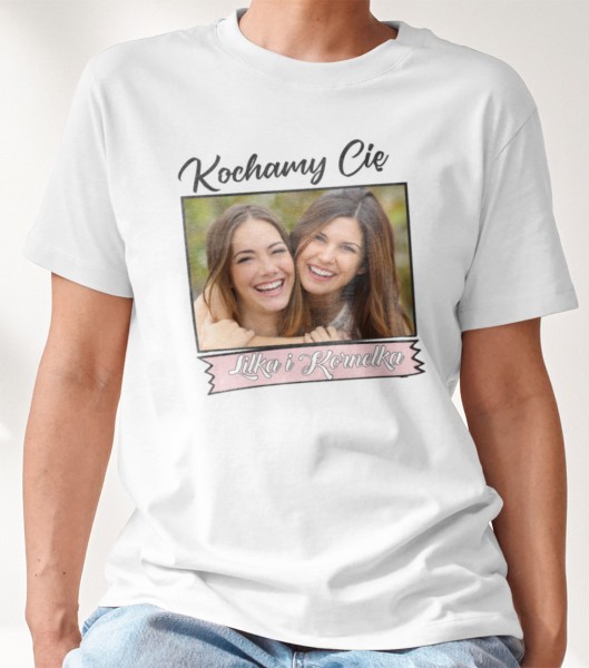 Koszulka Na Dzień Mamy Ze Zdjęciem i Imieniem