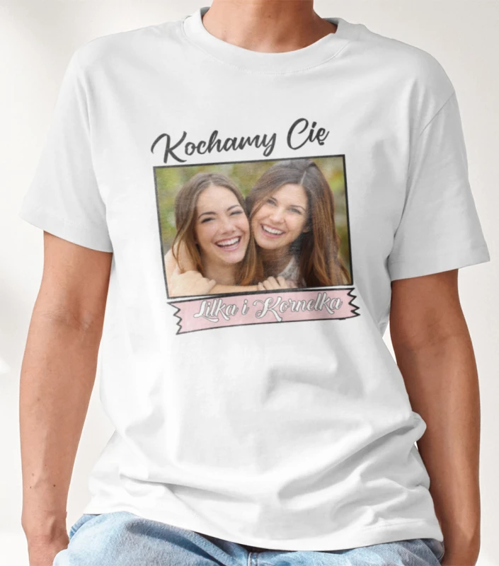 Koszulka Na Dzień Mamy Ze Zdjęciem i Imieniem